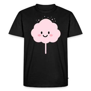 Humour Petite Barbe à papa - T-shirt Premium bio Homme - noir - Devant - Nico (187cm)
