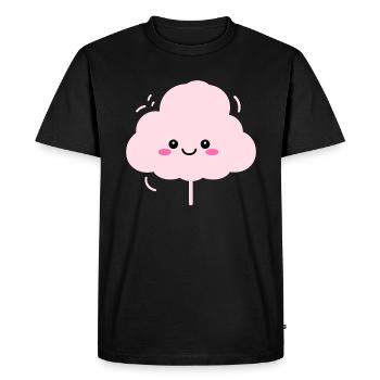 Humour Petite Barbe à papa - T-shirt Premium bio Homme - noir - Devant - Nico (187cm)