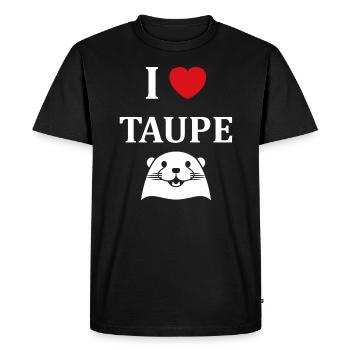 Humour mignonne petite taupe - T-shirt Premium bio Homme - noir - Devant - Nico (187cm)