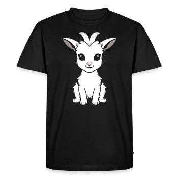 Little Goat Humor Quote - Men's Premium Organic T-Shirt - black - Front - Nico (187cm)