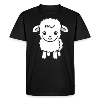 Baby Sheep Little Ewe - Men's Premium Organic T-Shirt - black - Front - Nico (187cm)