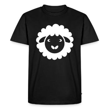 Baby Sheep Little Ewe - Men's Premium Organic T-Shirt - black - Front - Nico (187cm)