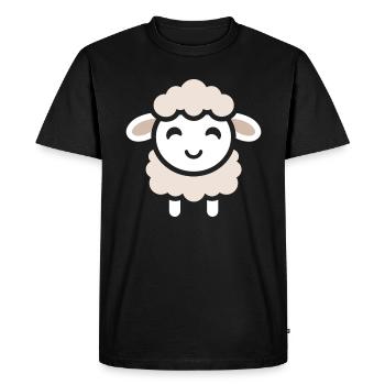 Baby Sheep Little Ewe - Men's Premium Organic T-Shirt - black - Front - Nico (187cm)