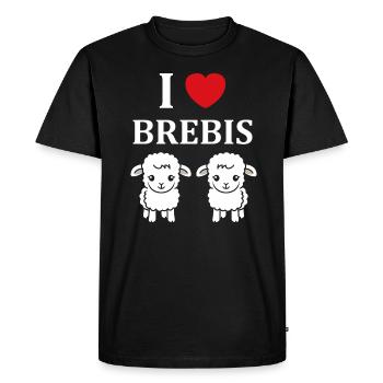 Bébé mouton petit brebis - T-shirt Premium bio Homme - noir - Devant - Nico (187cm)