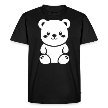 Little teddy bear teddy bear - Men's Premium Organic T-Shirt - black - Front - Nico (187cm)