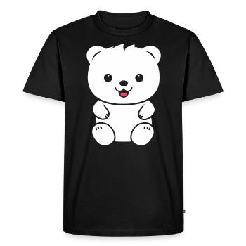 Little teddy bear teddy bear - Men's Premium Organic T-Shirt - black - Front - Nico (187cm)