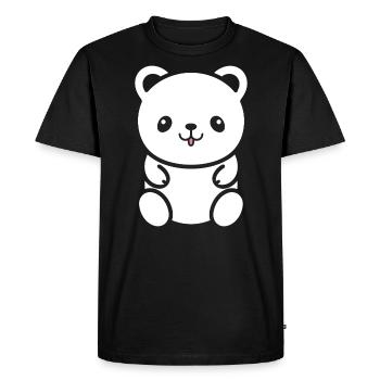 Little teddy bear teddy bear - Men's Premium Organic T-Shirt - black - Front - Nico (187cm)