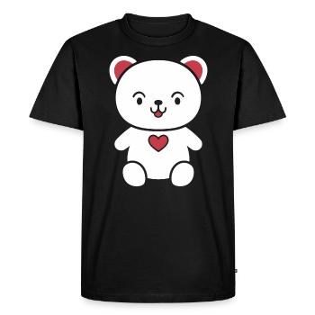 Little teddy bear teddy bear - Men's Premium Organic T-Shirt - black - Front - Nico (187cm)