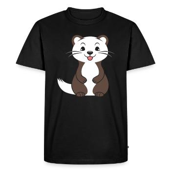 Humour petite fouine - T-shirt Premium bio Homme - noir - Devant - Nico (187cm)