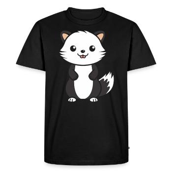 Humour petite fouine - T-shirt Premium bio Homme - noir - Devant - Nico (187cm)