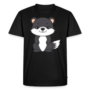 Humour petite fouine - T-shirt Premium bio Homme - noir - Devant - Nico (187cm)