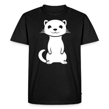 Humour petite fouine - T-shirt Premium bio Homme - noir - Devant - Nico (187cm)