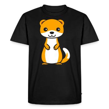 Humour petite fouine - T-shirt Premium bio Homme - noir - Devant - Nico (187cm)