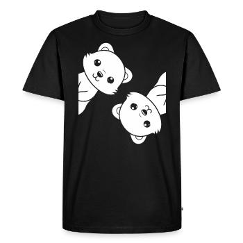 Humour petite fouine - T-shirt Premium bio Homme - noir - Devant - Nico (187cm)