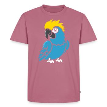 Humor little parrot - Men's Premium Organic T-Shirt - mauve - Front - Nico (187cm)