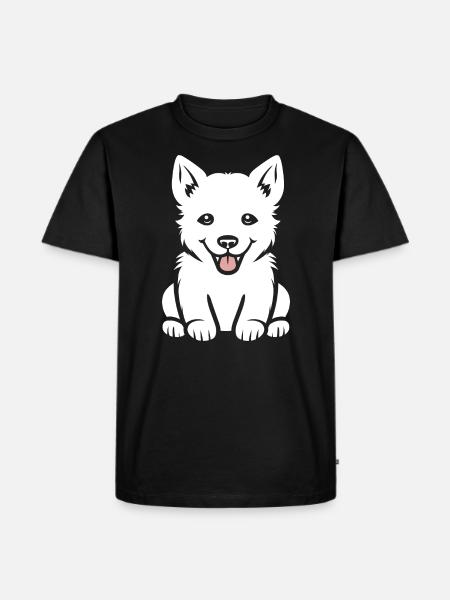 Humor little husky - Men's Premium Organic T-Shirt - black