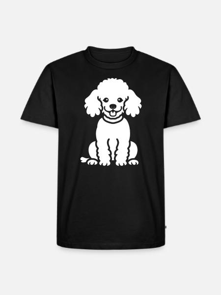 Humor Dog Small Poodle - Men's Premium Organic T-Shirt - black