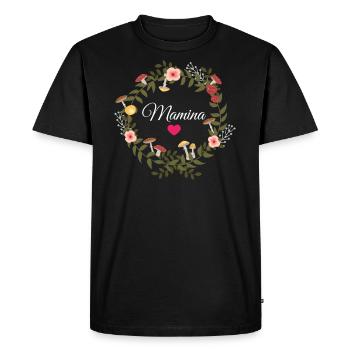 Mamina - Maman - Super mamie - T-shirt Premium bio Homme - noir - Devant - Nico (187cm)
