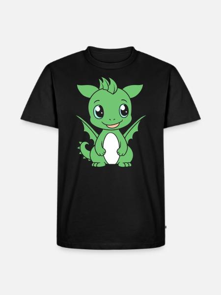 Bébé dragon - T-shirt Premium bio Homme - noir