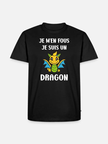 Bébé dragon - T-shirt Premium bio Homme - noir