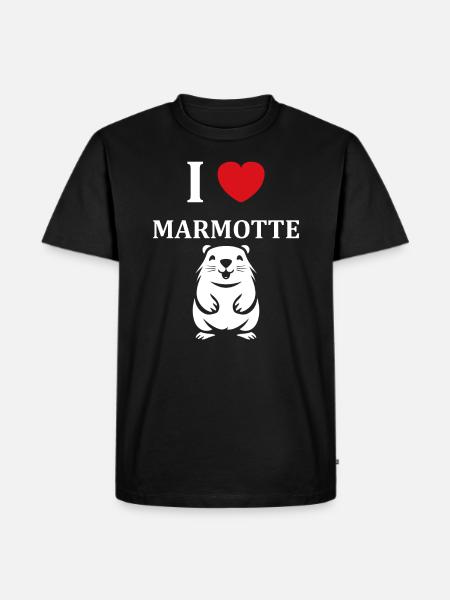 HUMOUR Bébé Marmotte - T-shirt Premium bio Homme - noir