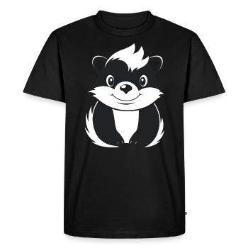 Mouffette - T-shirt Premium bio Homme - noir - Devant - Nico (187cm)