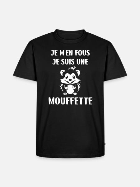 Humour Mouffette - T-shirt Premium bio Homme - noir