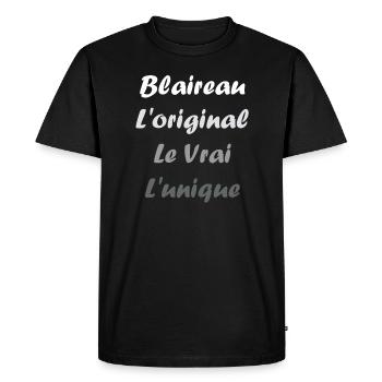 blaireau - T-shirt Premium bio Homme - noir - Devant - Nico (187cm)