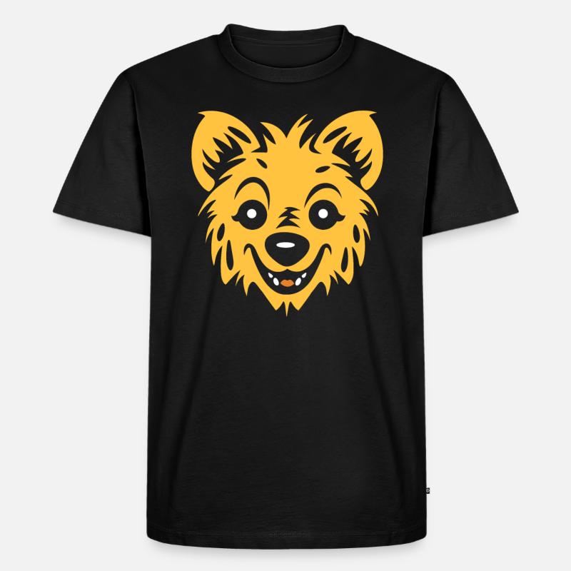 Hyäne - Männer Premium Bio T-Shirt - Schwarz