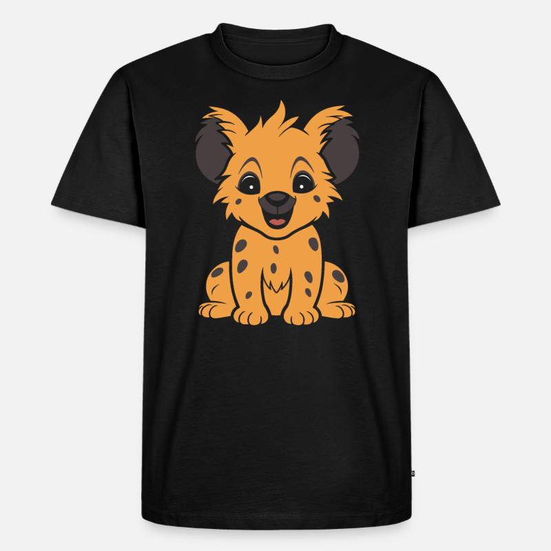Hyäne - Männer Premium Bio T-Shirt - Schwarz
