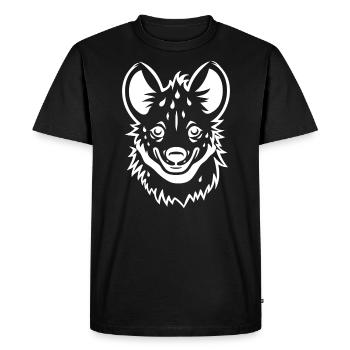 hyène - T-shirt Premium bio Homme - noir - Devant - Nico (187cm)