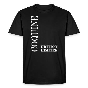 Coquine 8 - T-shirt Premium bio Homme - noir - Devant - Nico (187cm)