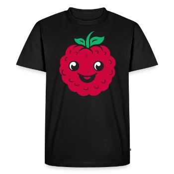 framboise - T-shirt Premium bio Homme - noir - Devant - Nico (187cm)