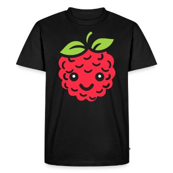 framboise - T-shirt Premium bio Homme - noir - Devant - Nico (187cm)