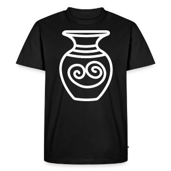 Humour pots de Poterie - T-shirt Premium bio Homme - noir - Devant - Nico (187cm)