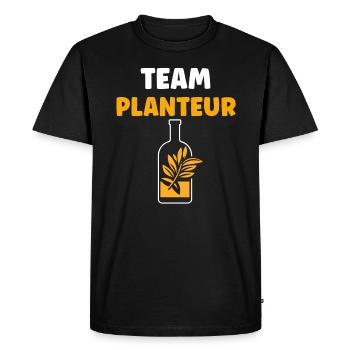 Humour punch planteur - T-shirt Premium bio Homme - noir - Devant - Nico (187cm)