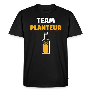 Humour punch planteur - T-shirt Premium bio Homme - noir - Devant - Nico (187cm)