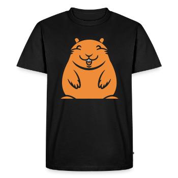 Capybara - T-shirt Premium bio Homme - noir - Devant - Nico (187cm)
