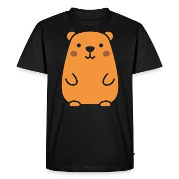 Capybara - T-shirt Premium bio Homme - noir - Devant - Nico (187cm)