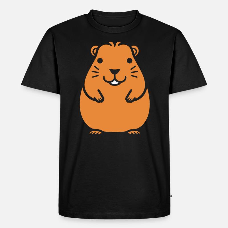 Capybara - Männer Premium Bio T-Shirt - Schwarz