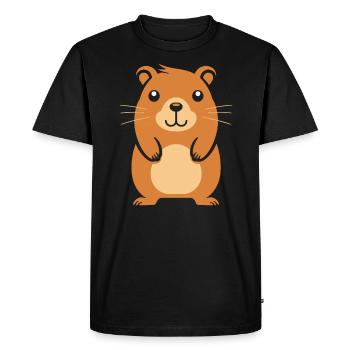 Capybara - T-shirt Premium bio Homme - noir - Devant - Nico (187cm)