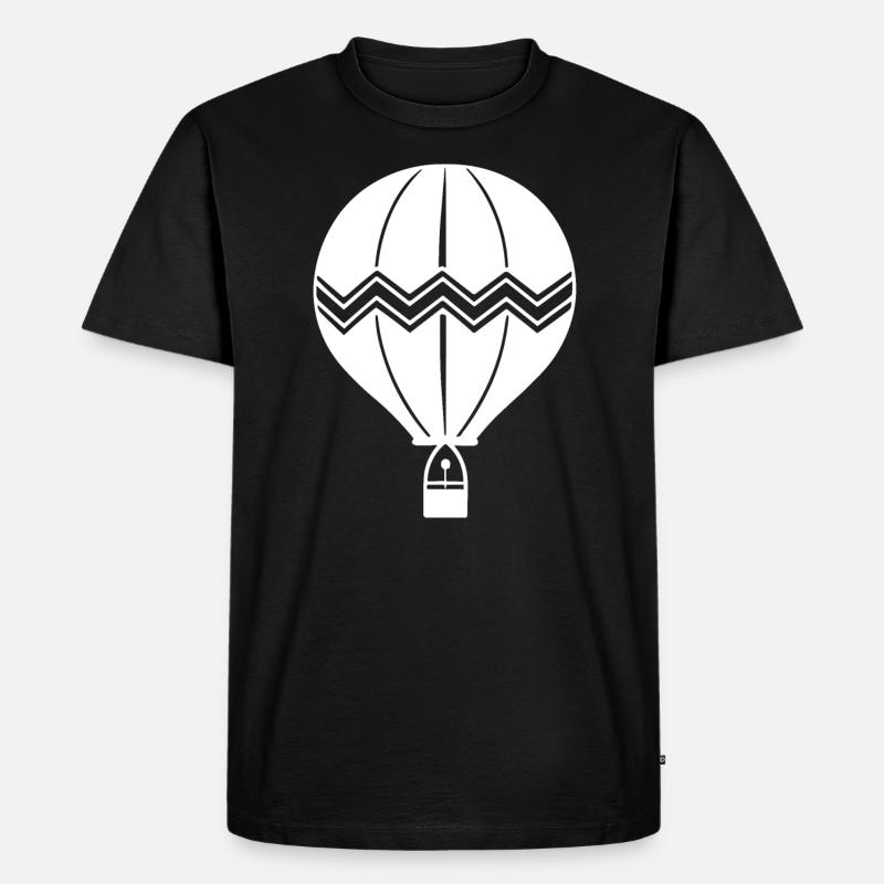 Luftballon - Männer Premium Bio T-Shirt - Schwarz