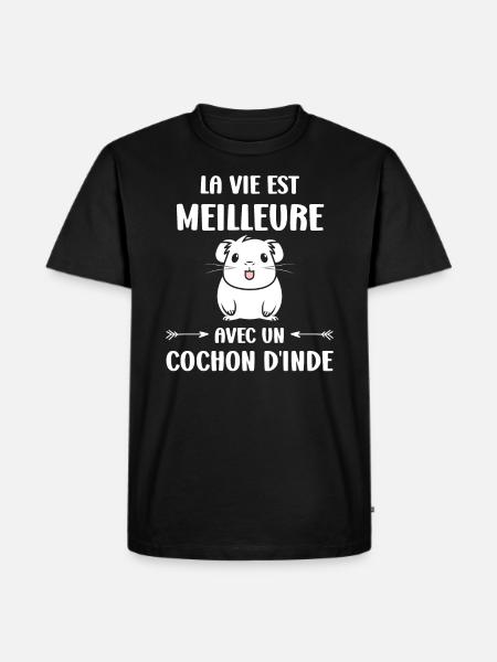 Humour cochon d'ine - T-shirt Premium bio Homme - noir