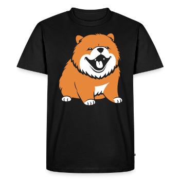 Chien chow chow - T-shirt Premium bio Homme - noir - Devant - Nico (187cm)