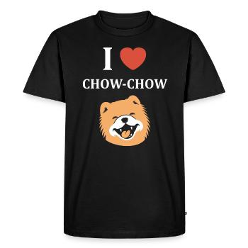Chien chow chow - T-shirt Premium bio Homme - noir - Devant - Nico (187cm)