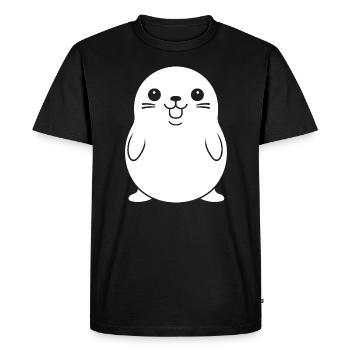 otarie - T-shirt Premium bio Homme - noir - Devant - Nico (187cm)