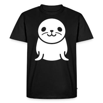 otarie - T-shirt Premium bio Homme - noir - Devant - Nico (187cm)