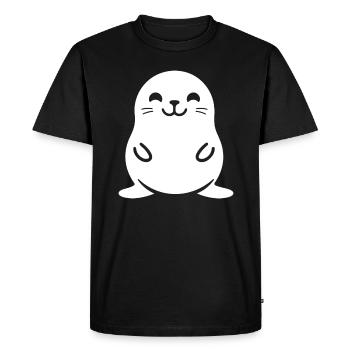otarie - T-shirt Premium bio Homme - noir - Devant - Nico (187cm)