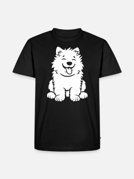 Samoyed Dog - Men's Premium Organic T-Shirt - black