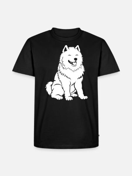 Humour Chien Samoyède - T-shirt Premium bio Homme - noir
